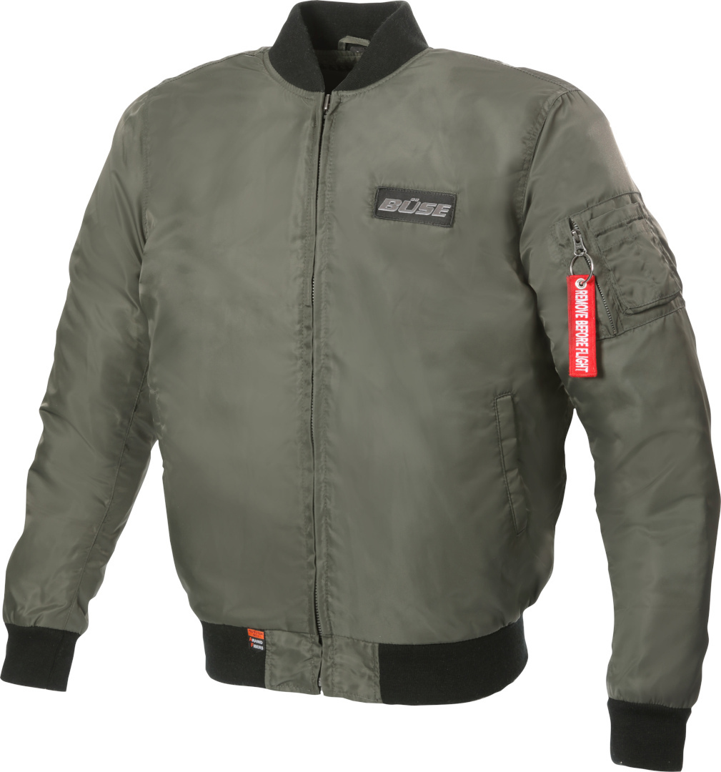 Büse Kingman Motorfiets textiel jas, groen, afmeting 48