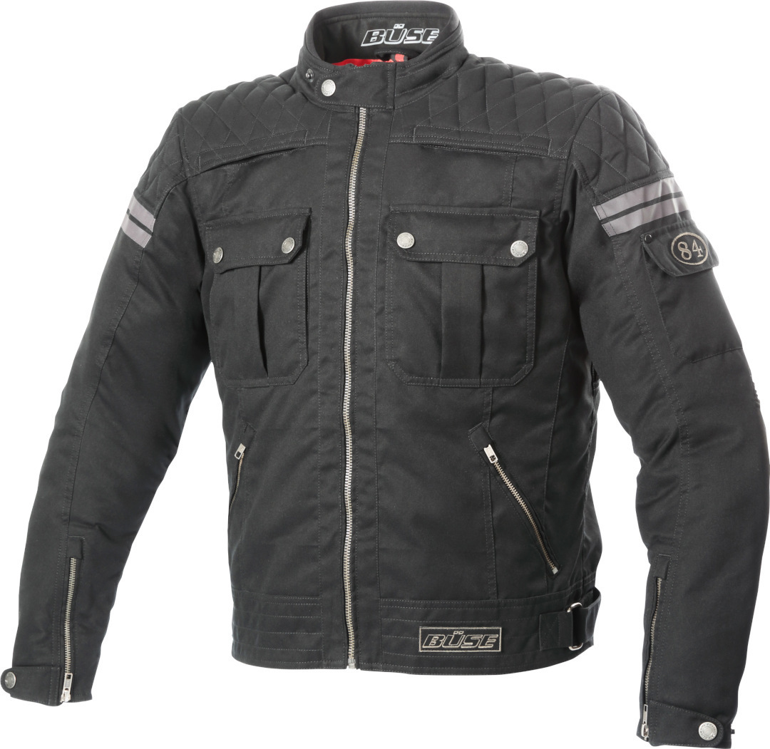 Büse Blackpool Motorcycle Textile Jacket, Size 48, black, Size 48