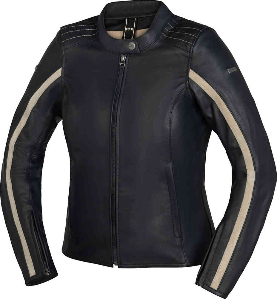 IXS Stripe Veste en cuir de moto pour dames