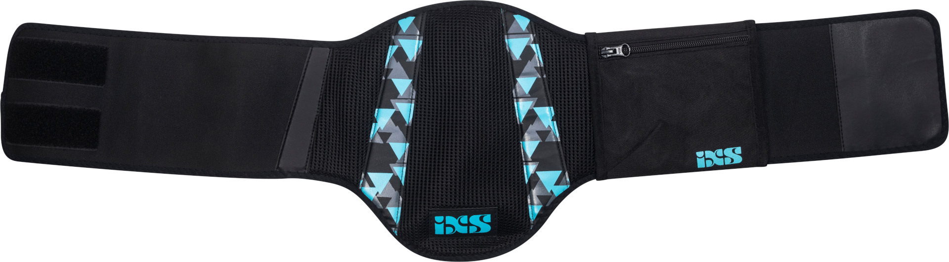 IXS Shaped Ladies Kidney Belt, black-blue, Size S for Women, black-blue, Size S for Women
