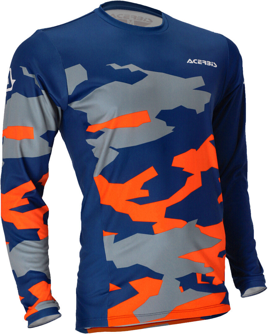 Acerbis X-Duro Winter Motocross Jersey, blue-orange, Size S, blue-orange, Size S