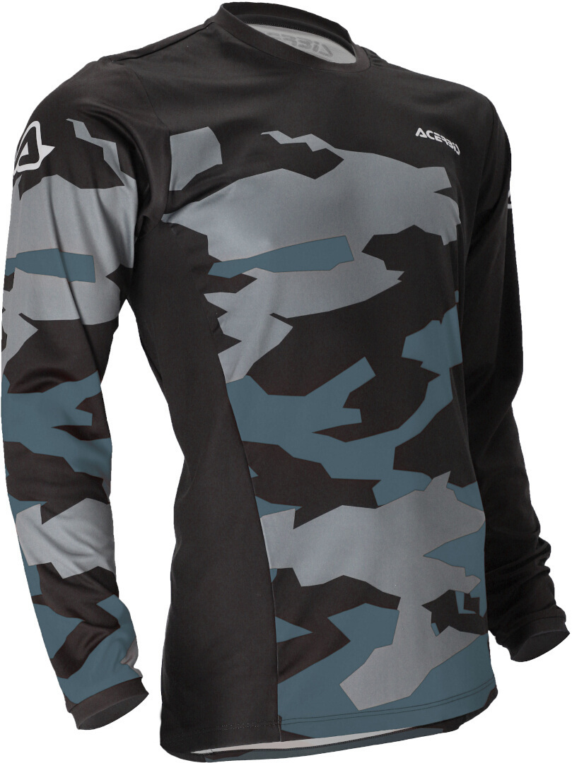 Acerbis X-Duro Winter Motocross Jersey, black-grey, Size S, black-grey, Size S