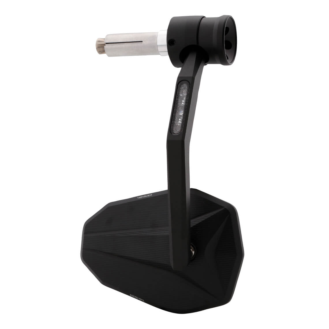 RÉTROviseur d’extrémité de guidon HIGHSIDER VICTORY-X RIM avec clignotants LED, noir