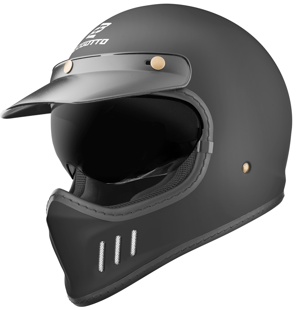 Bogotto FF980 Кросс-шлем кафегонщика Черный матовый XS 