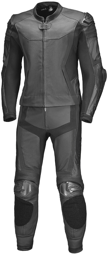 Held Street-Rocket Pro 2-delars motorcykel läder kostym, svart, storlek 50