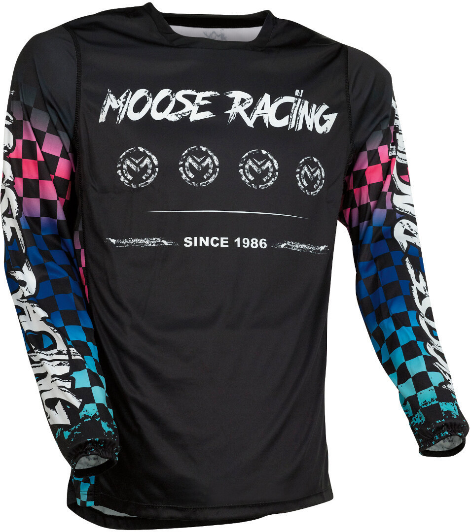 Moose Racing M1 2022 Motocross Jersey, schwarz-pink, Größe 2XL, schwarz-pink, Größe 2XL