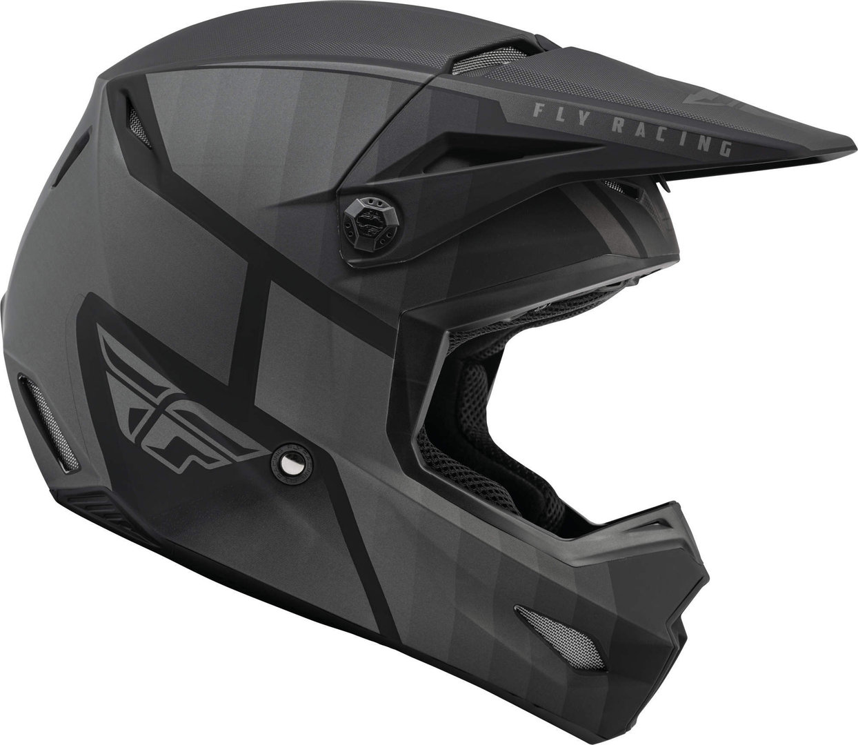Fly Racing Kinetic Drift Youth Motocross Helmet, black-grey, Size S, black-grey, Size S