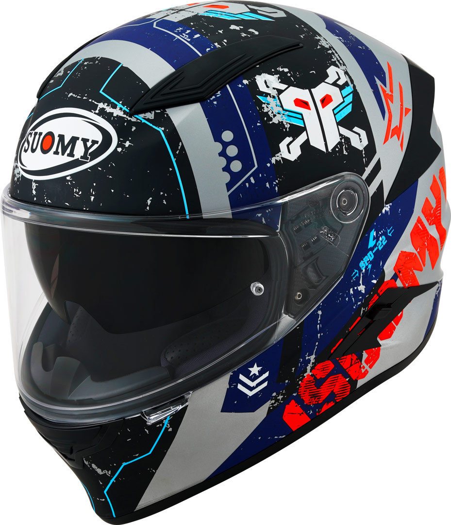 Suomy Speedstar Tactic Helmet, red-silver, Size S, red-silver, Size S