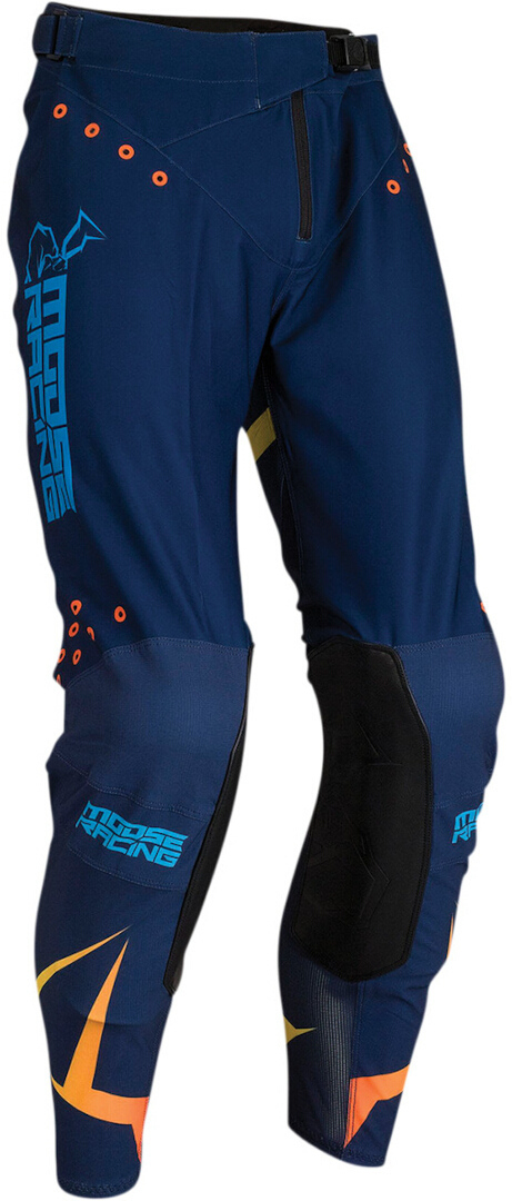 Moose Racing Agroid Motocross Pants, blue-orange, Size 34, blue-orange, Size 34