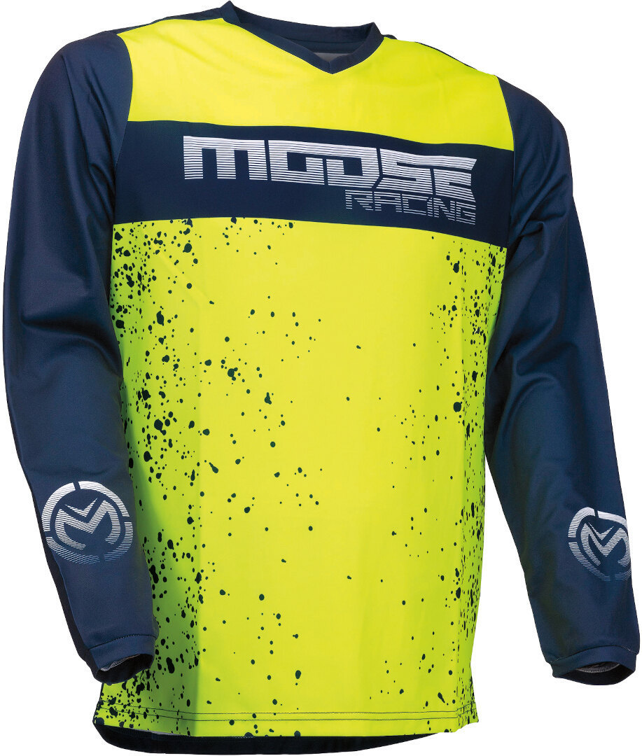 Moose Racing Qualifier 2022 Motocross Jersey, blau-gelb, Größe 4XL, blau-gelb, Größe 4XL