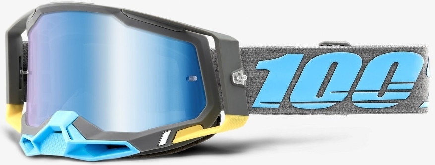 100% Racefraft 2 Extra Trinidad Motocross Goggles, grey, grey, Size One Size