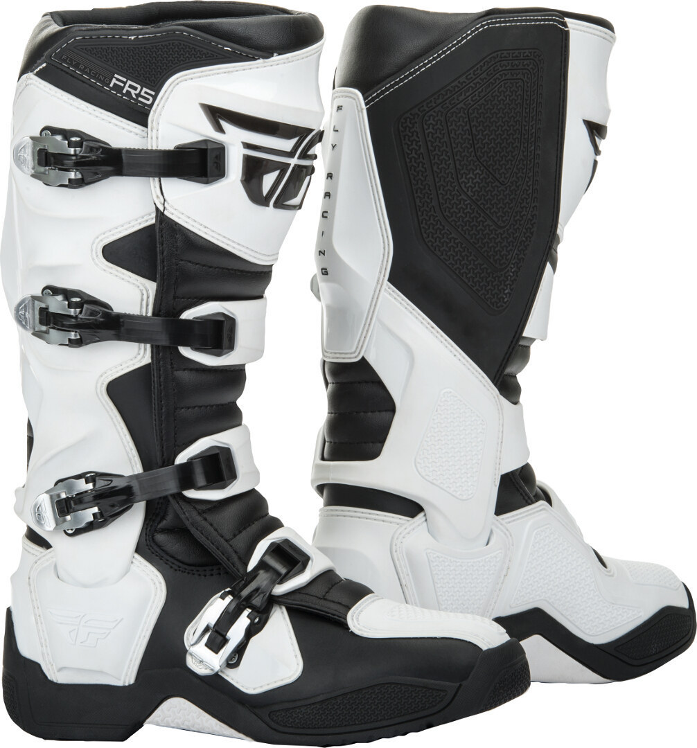 Fly Racing FR5 Motocross Boots, black-white, Size 41, black-white, Size 41