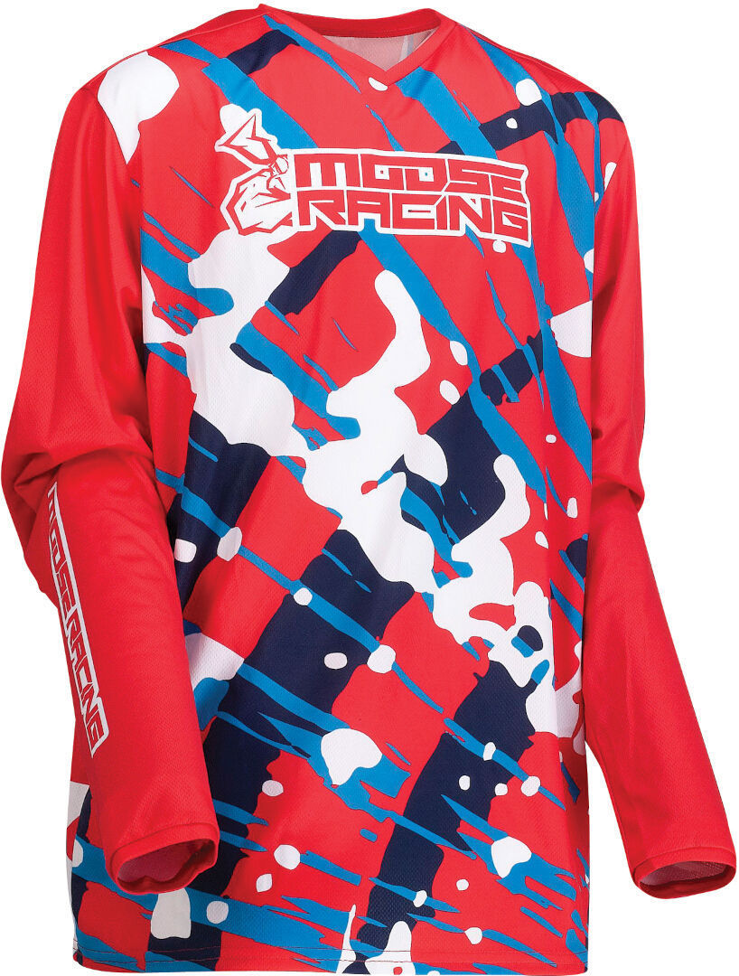 Moose Racing Agroid 2022 Jugend Motocross Jersey, rot, Größe L, rot, Größe L