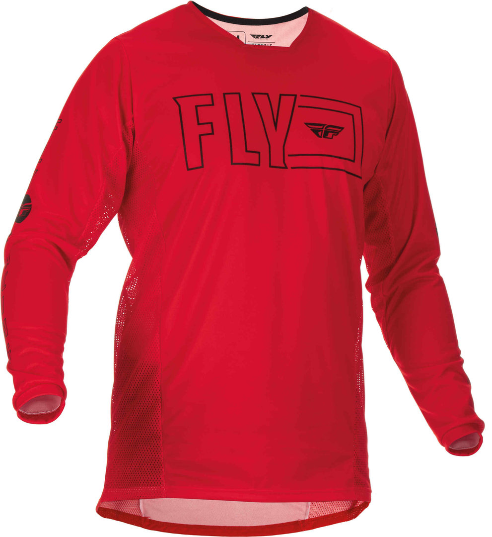Fly Racing Kinetic Fuel Motocross Jersey, red, Size S, red, Size S