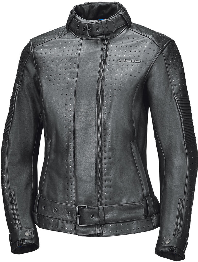 Held Roxane Ladies Motorcycle Leather Jacket, black, Size 34 for Women, black, Size 34 for Women