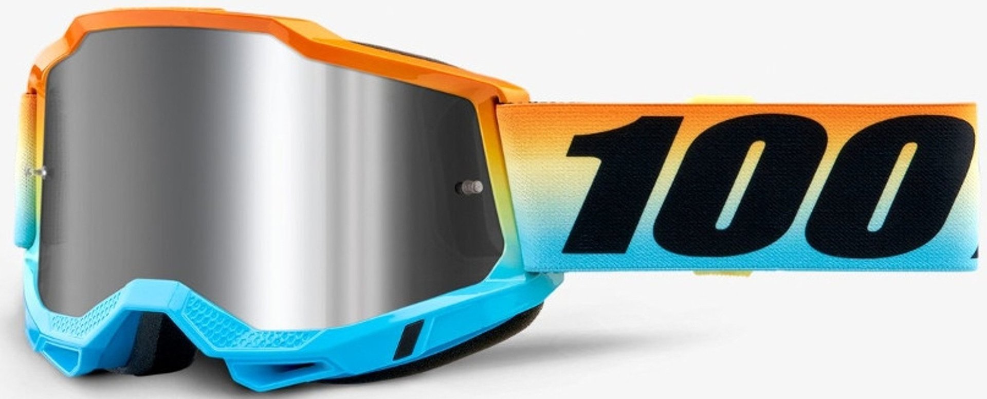 100% Accuri 2 Extra Sunset Motocross Goggles, blue-orange, blue-orange, Size One Size