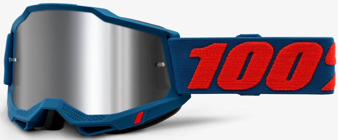 100% Accuri 2 Extra Odeon Motocross Goggles, red-blue, red-blue, Size One Size