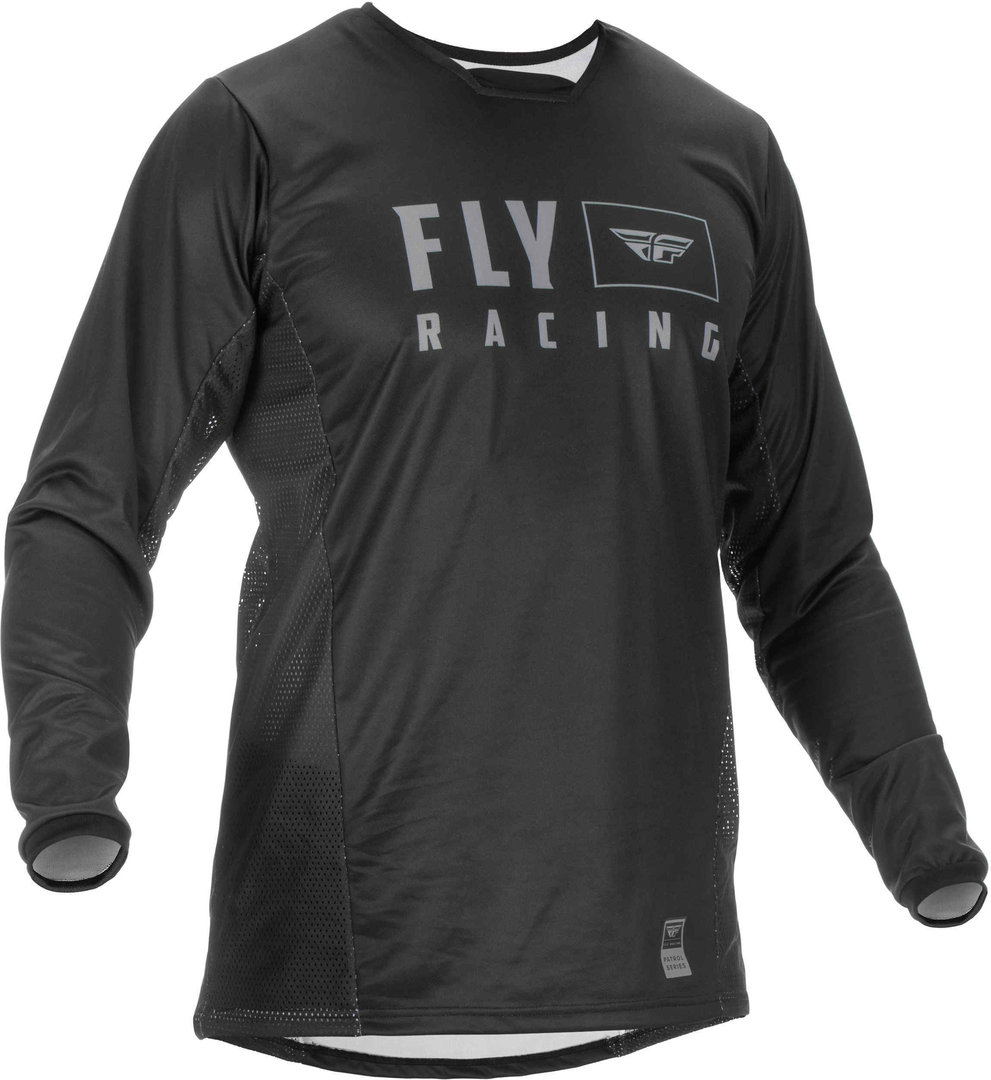 Fly Racing Patrol Motocross Jersey, sort, størrelse XL