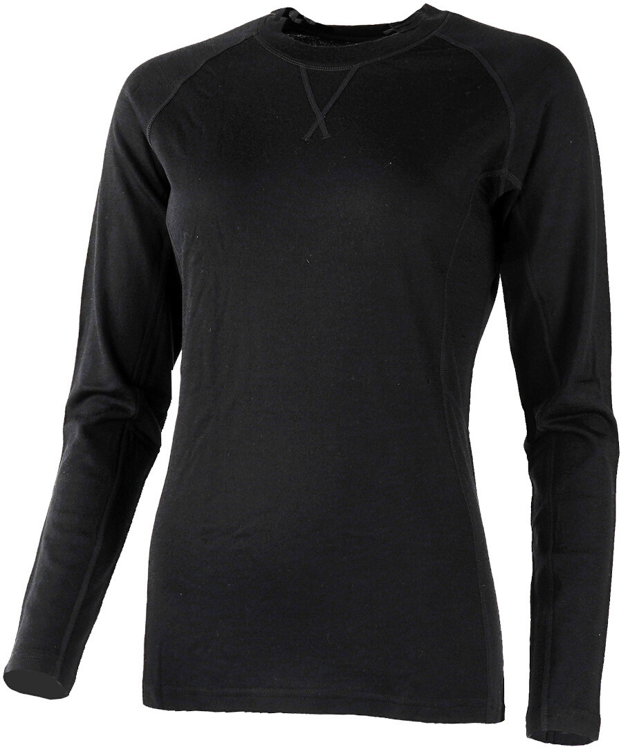 Rukka Wool-R Ladies Long Sleeve Shirt, black, Size XS for Women, black, Size XS for Women