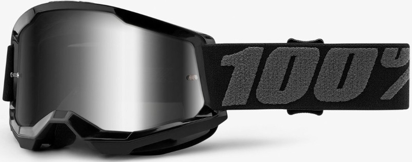 100% Strata Black Motocrossglasögon för ungdomar