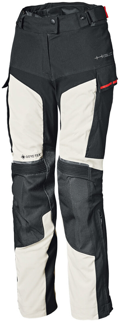 Held Karakum Dames Motorfiets Textiel Broek, zwart-grijs, afmeting XL voor vrouw