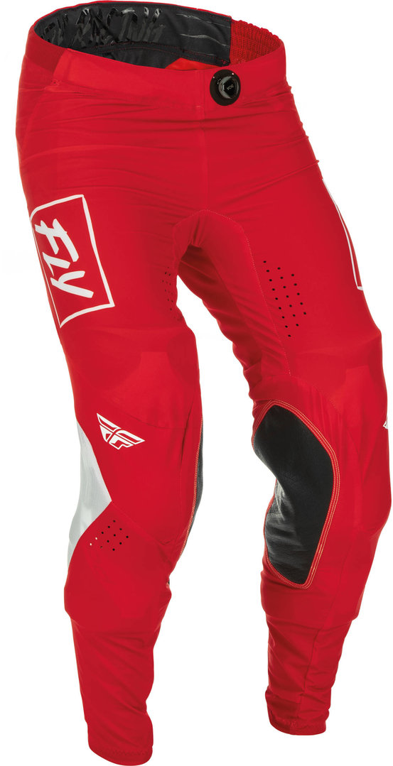 Fly Racing Lite Motorcross broek, wit-rood, afmeting 32