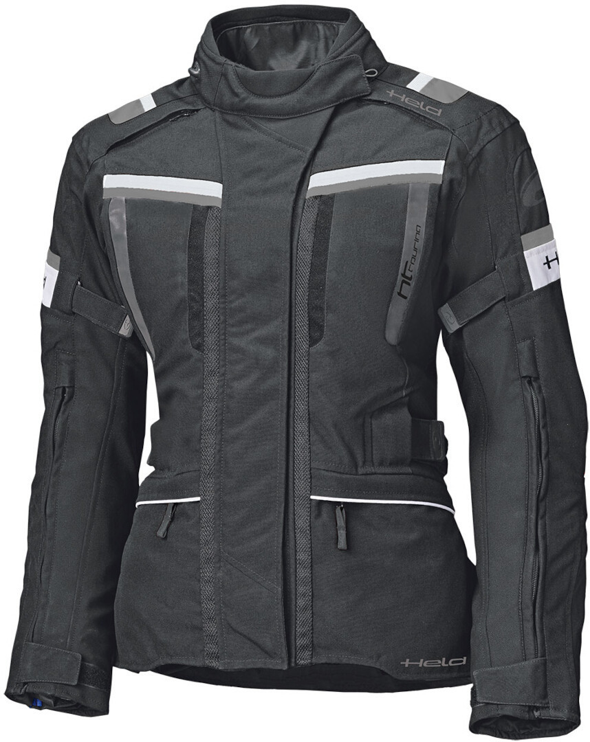Held Tourino Ladies Motorcycle Textile Jacket, black-grey, Size L for Women, black-grey, Size L for Women