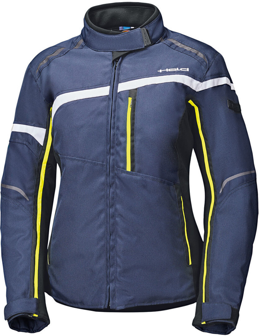 Held Silara Ladies Motorcycle Textile Jacket, blue-yellow, Size XS for Women, blue-yellow, Size XS for Women