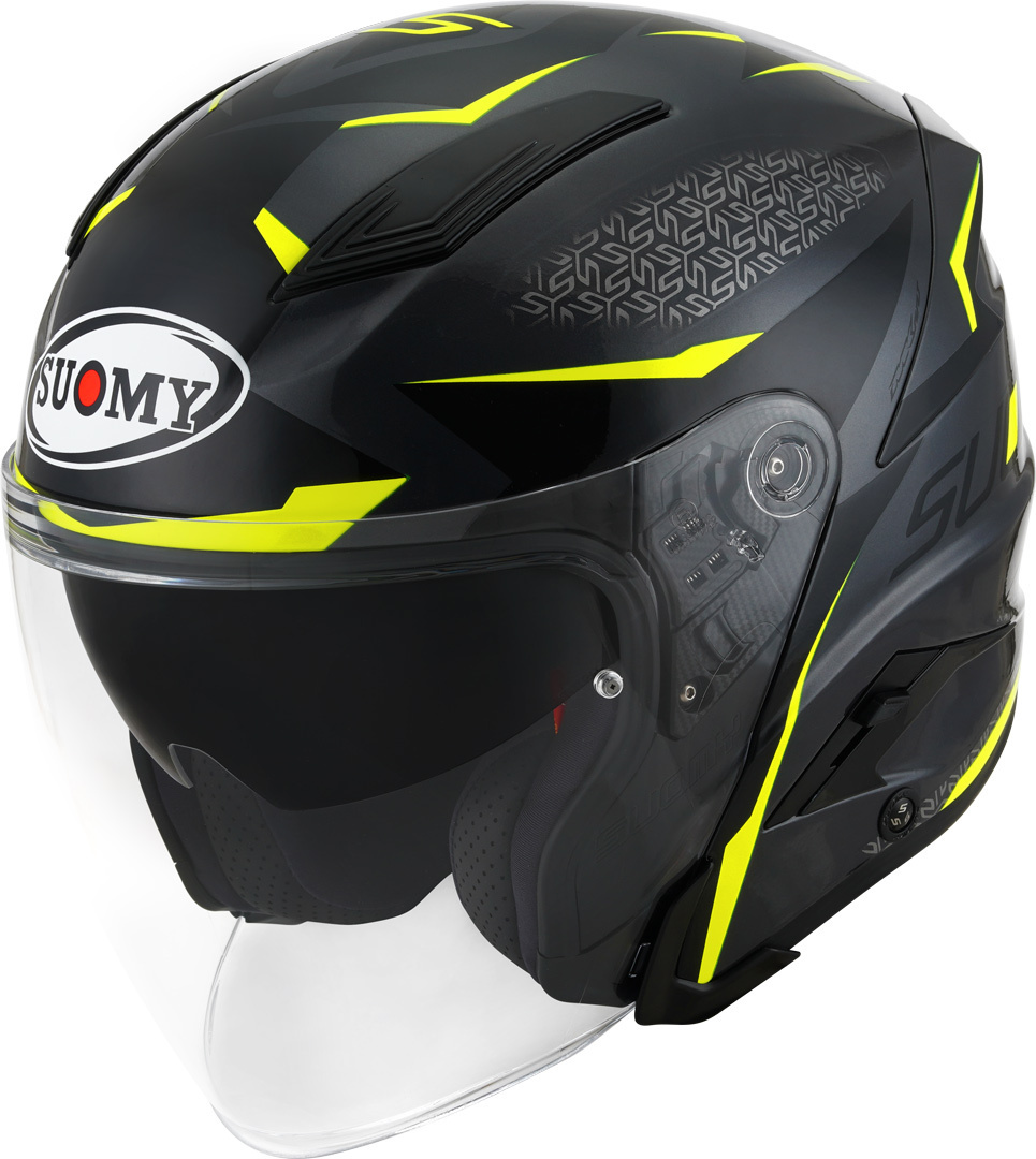 Suomy Speedjet Luminism Jet Helmet, black-grey, Size S, black-grey, Size S