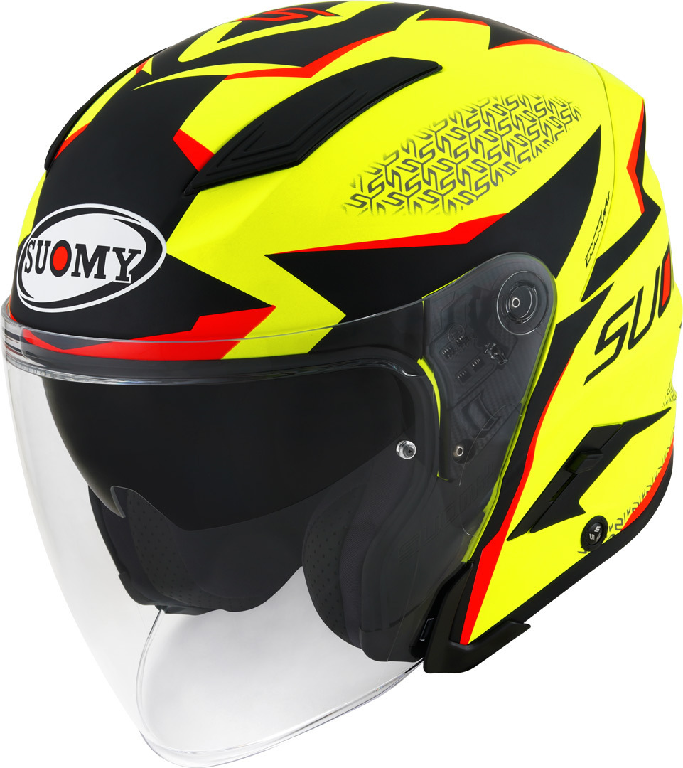 Suomy Speedjet Luminism Jet Helmet, black-yellow, Size S, black-yellow, Size S