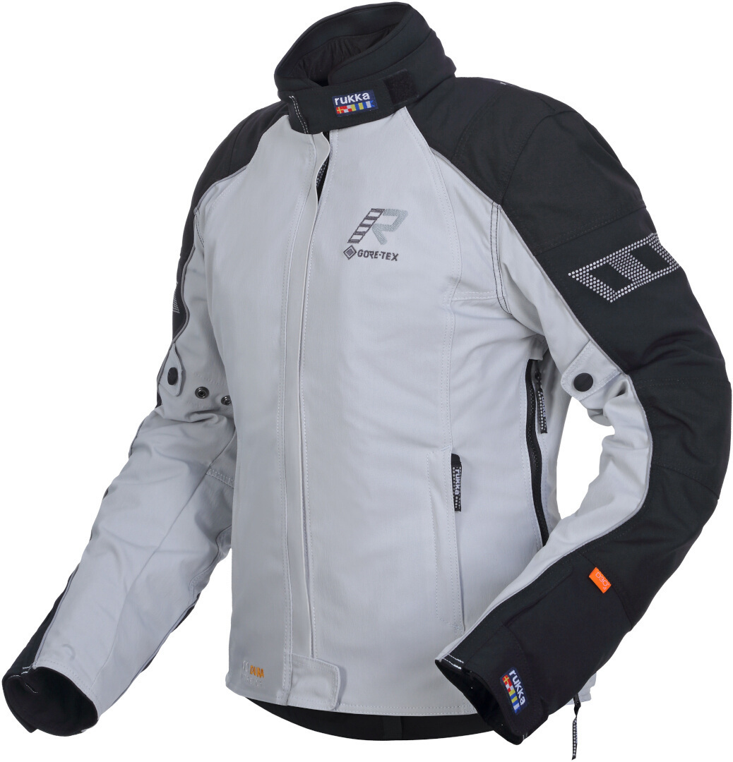 Rukka Comforina GTX Ladies Motorcycle Textile Jacket, black-grey, Size 34 for Women, black-grey, Size 34 for Women