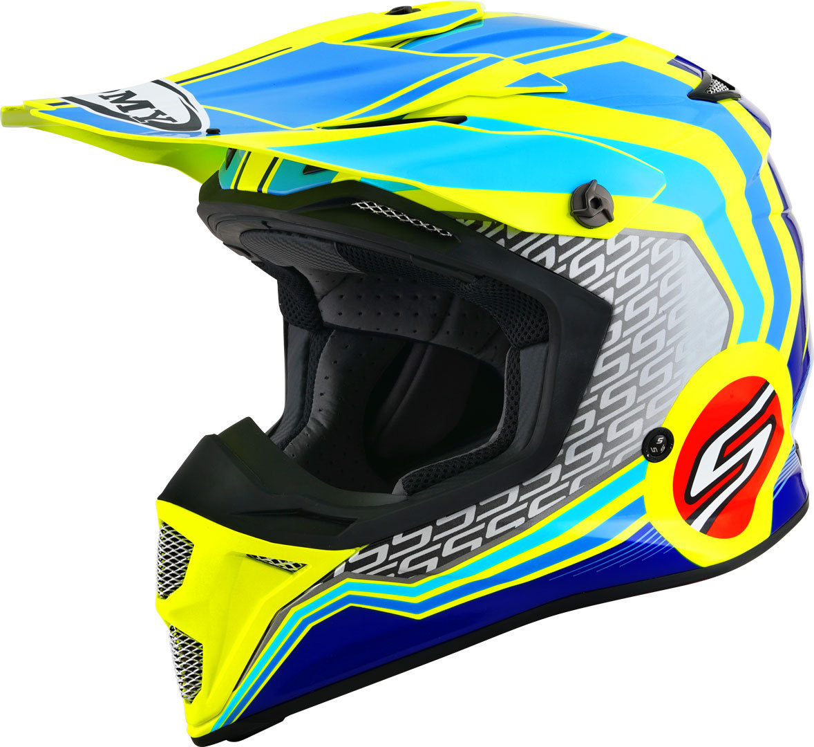 Suomy MX Speed Pro Forward Motocross Helmet, blue-yellow, Size XS, blue-yellow, Size XS