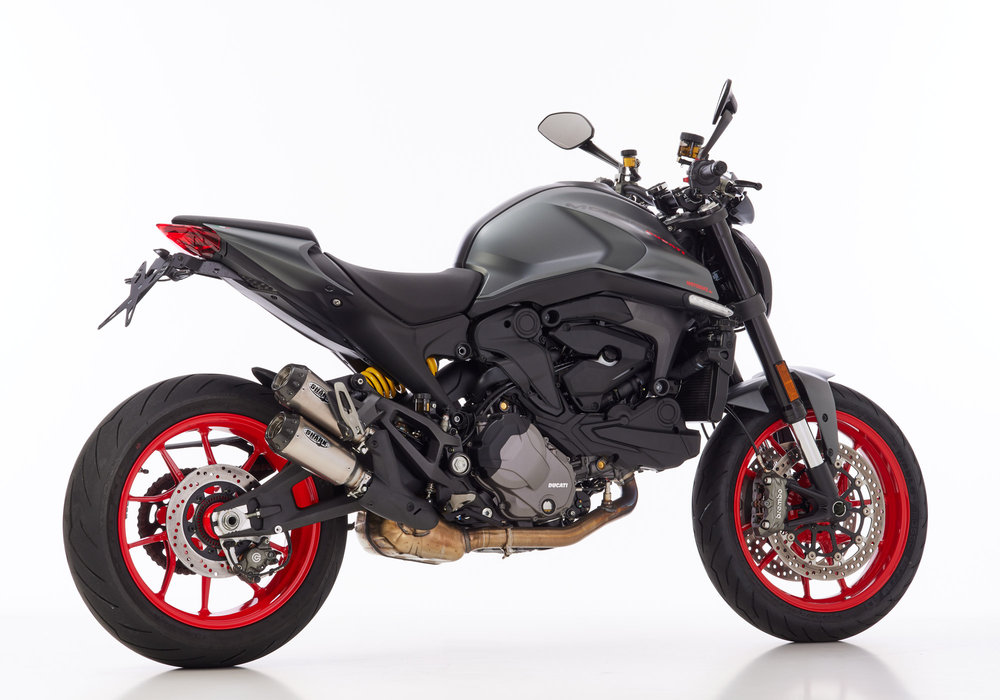 SHARK EXHAUST TRC-10 титан/карбон серебро