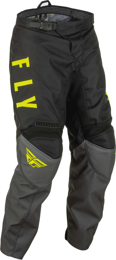 Fly Racing F-16 Youth Motocross Pants, black-yellow, Size XS, black-yellow, Size XS