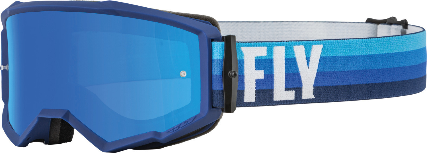 Fly Racing Men's Black Blue Zone Motocross Goggles, Black-Blue For
