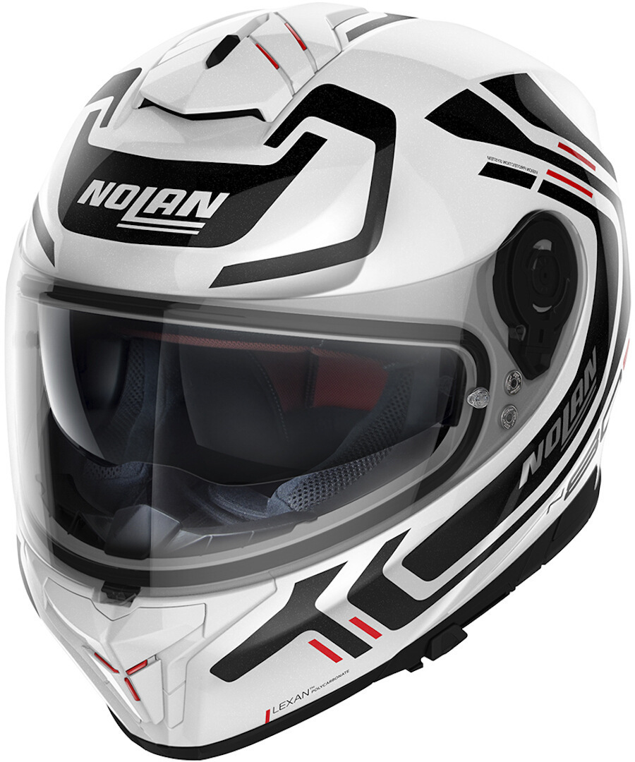 Nolan N80-8 Ally N-Com Helm, zwart-wit, afmeting S