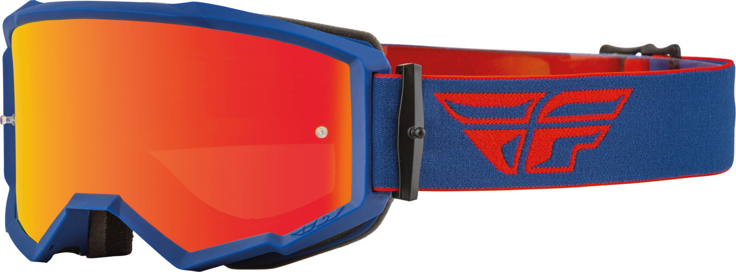 Fly Racing Zone Logo Motocross Goggles, red-blue, red-blue