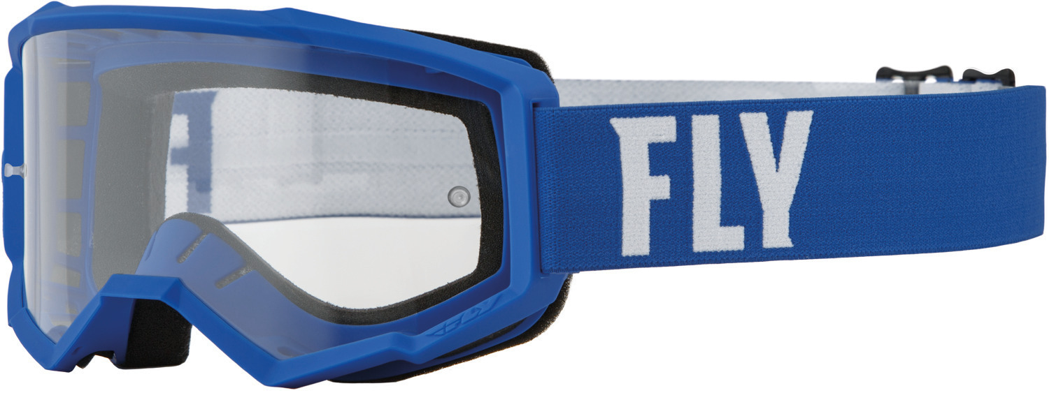 Fly Racing Focus Motocross Goggles, white-blue, white-blue