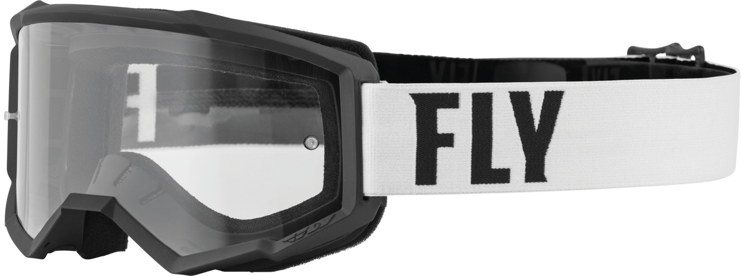 Fly Racing Focus Motocross Goggles, black-white, black-white