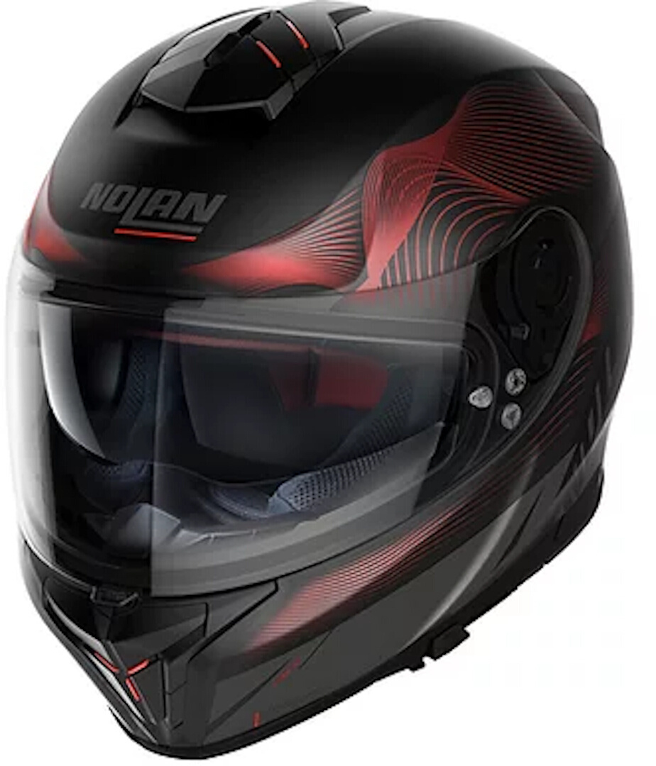 Nolan N80-8 Powerglide N-Com Helmet, black-red, Size L, black-red, Size L