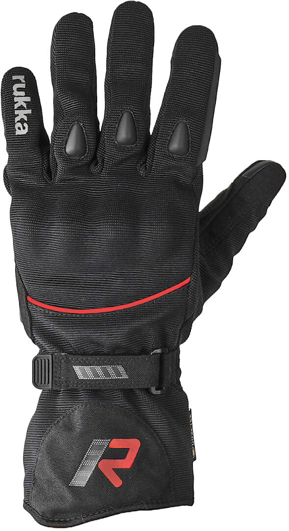 Rukka Virium 2.0 GTX Motorcycle Gloves, black-red, Size S, black-red, Size S
