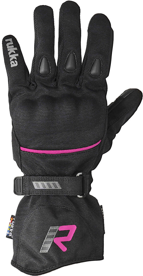Rukka Virve 2.0 GTX Dames motorfiets handschoenen, zwart-pink, afmeting XL voor vrouw