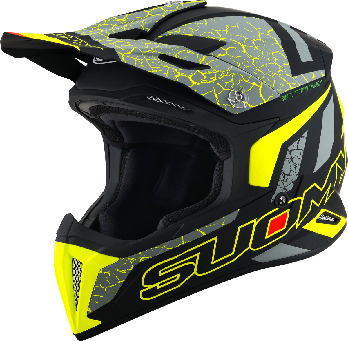 Suomy X-Wing Reel Motocross Helmet, yellow, Size XS, yellow, Size XS