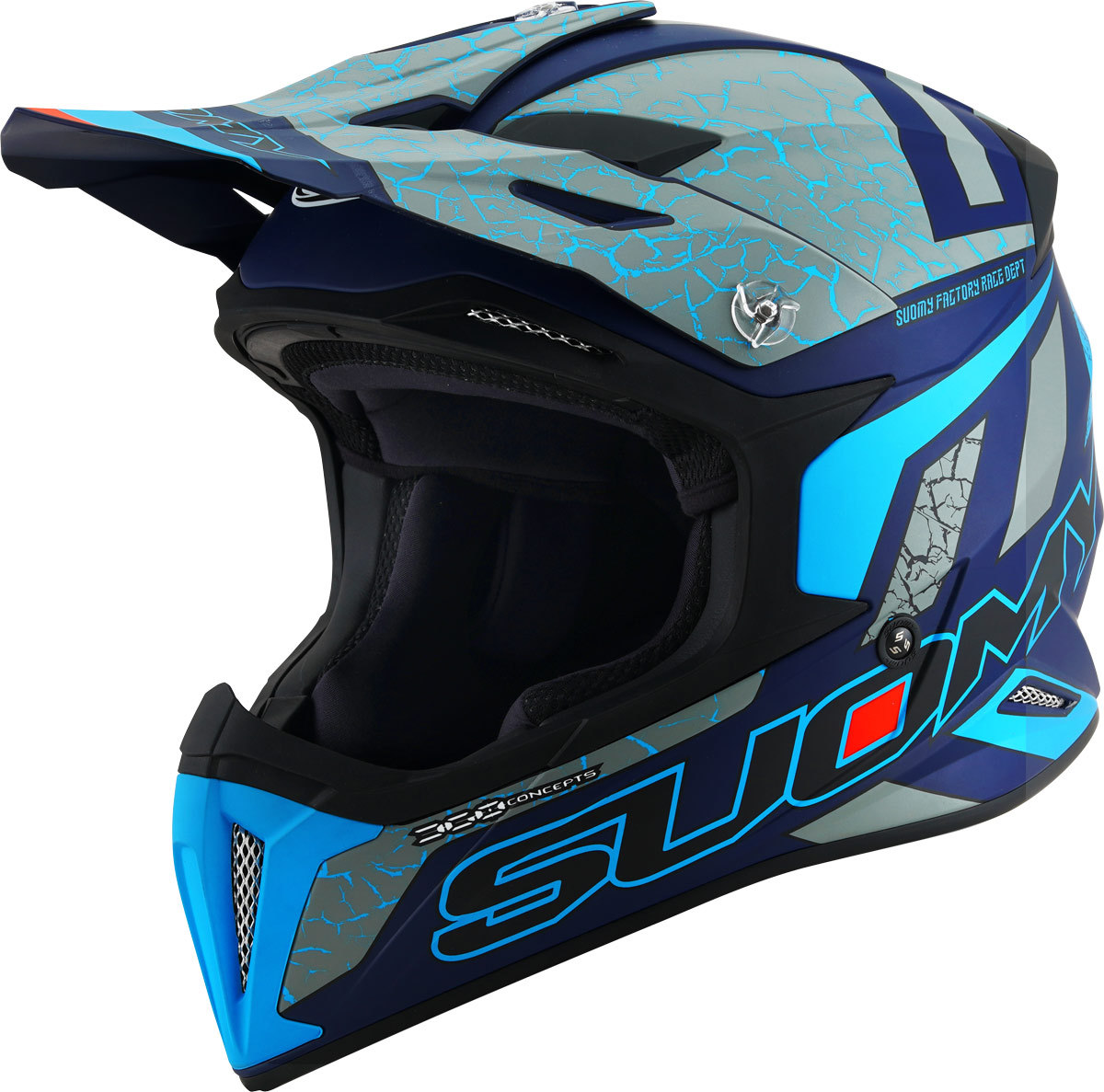 Suomy X-Wing Reel Motocross Helmet, blue, Size XS, blue, Size XS