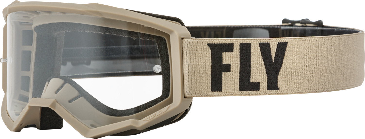 Fly Racing Focus Lunettes de motocross pour les jeunes, noir-rouge-orange
