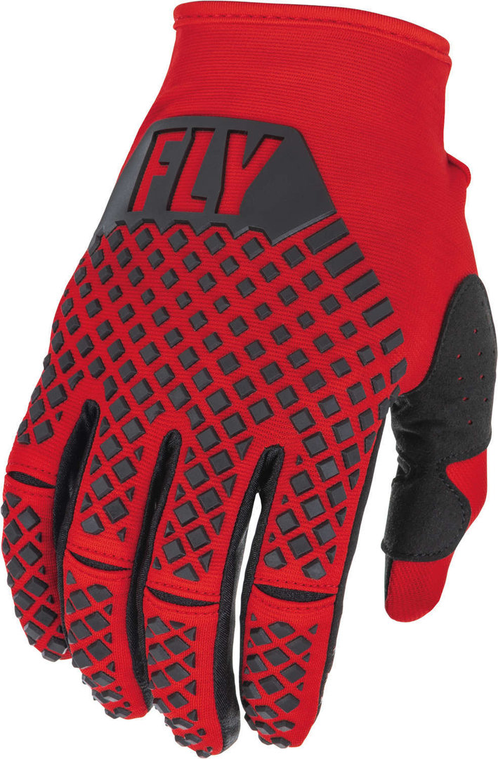 Fly Racing Kinetic Motocross Gloves, black-red, Size L, black-red, Size L