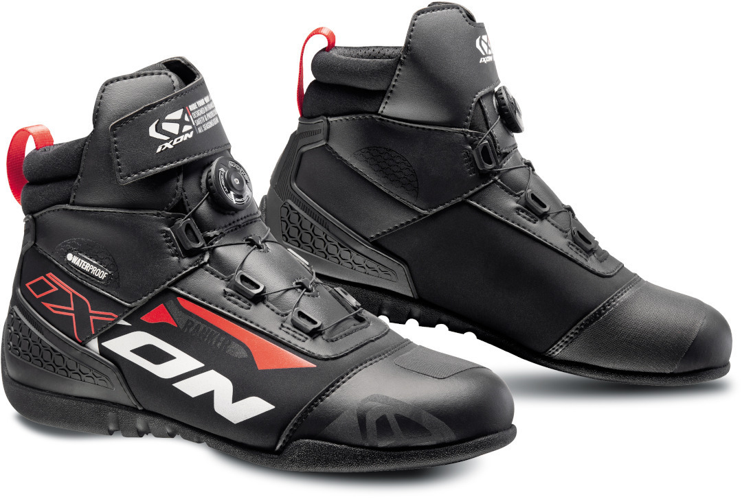 Ixon Ranker WP Motorcycle Shoes, black-white-red, Size 39, black-white-red, Size 39
