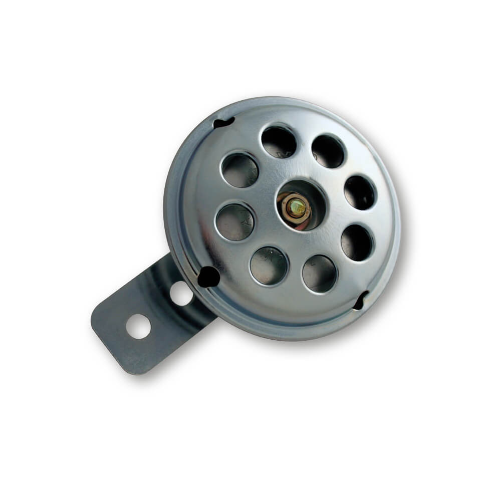 Sakura-horn, 6V, small, chrome, silver, silver