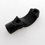 Clamp for brake-/clutch cylinder, black, for 1 inch handlebars