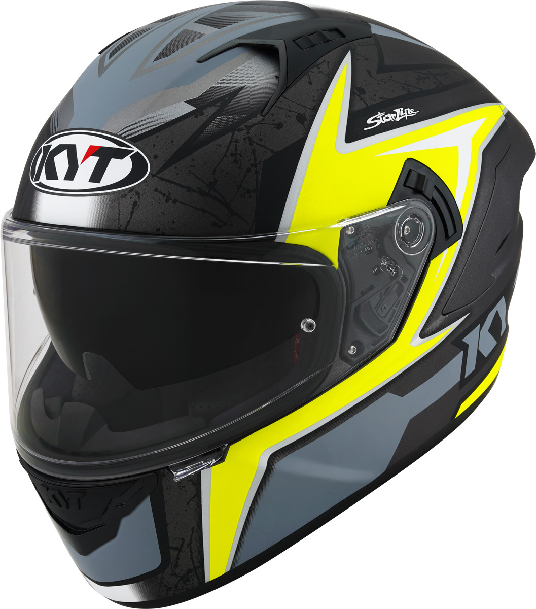 KYT NF-R Mindset Helmet, grey-yellow, Size S, grey-yellow, Size S